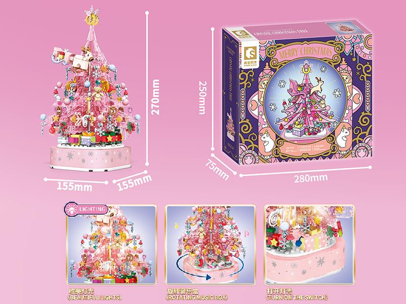 Crystal Christmas Tree Building Blocks 675pcs