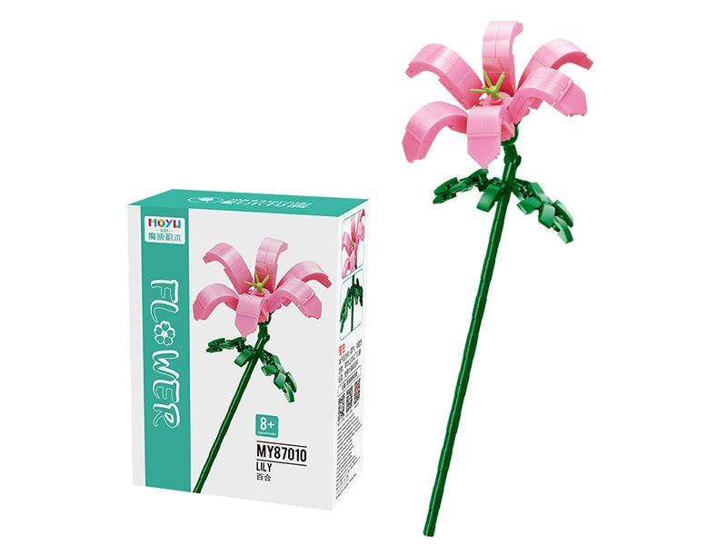 Building Block Flower Series - Pink lily