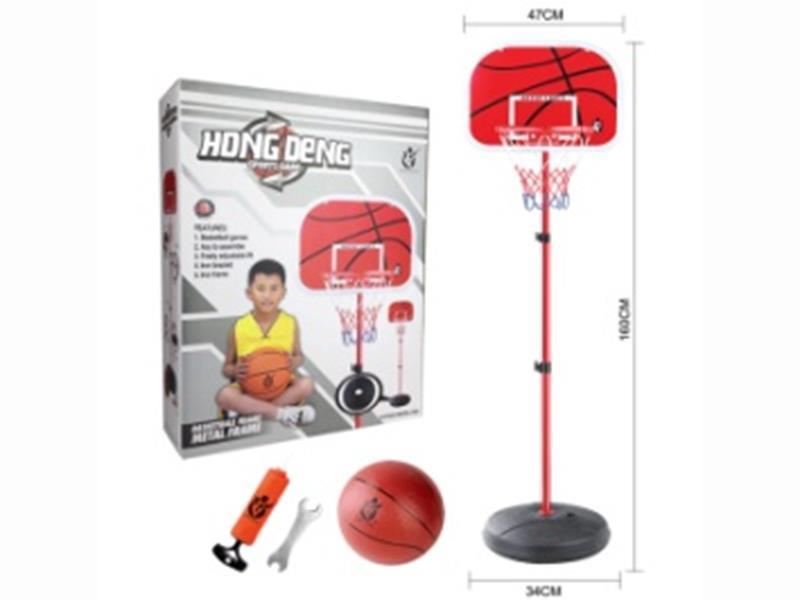 1.6m Adjustable Lift Basketball Stand(Iron Frame,Iron Pole)