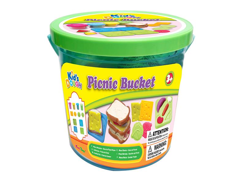 Colored Clay Picnic Bucket