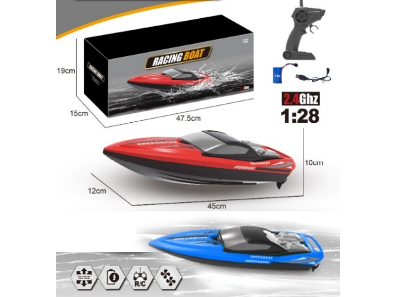 2.4G Twin-Paddle High-Speed Remote-Controlled Boat