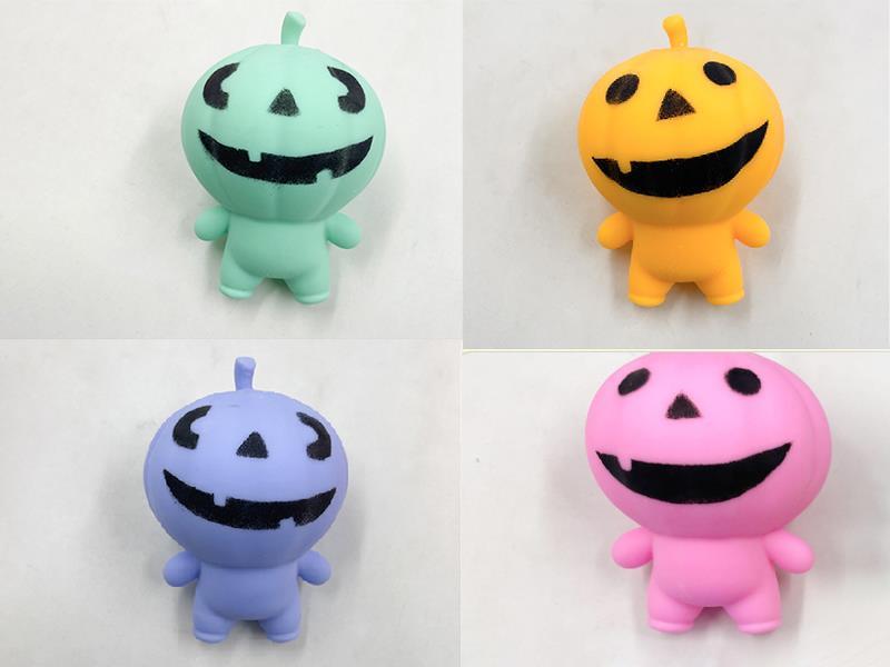 Halloween Pumpkin Squeeze Toy 12pcs