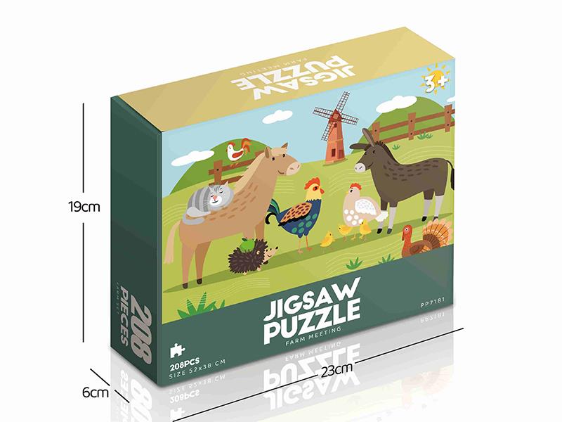 208pcs Jigsaw Puzzle - Farm Meeting