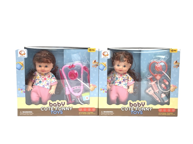 Two Sets Of 12-Inch Plush Dolls With Medical Devices And Ic Are Mixed