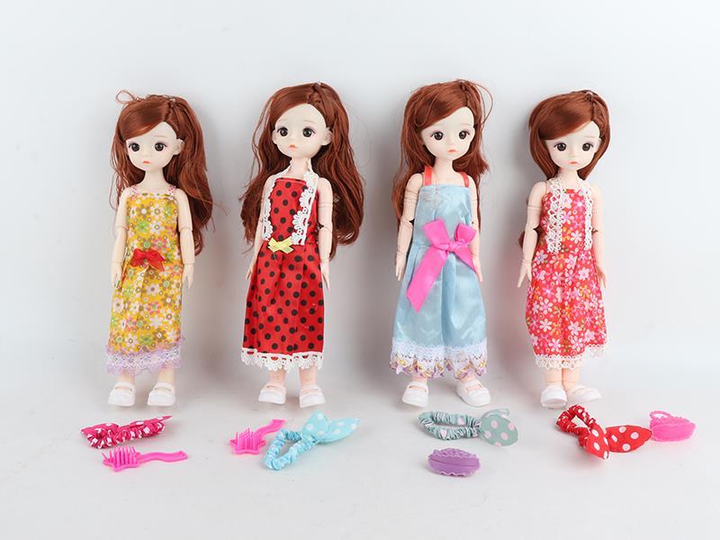 12 Inch 11 Joint 3D Solid Doll