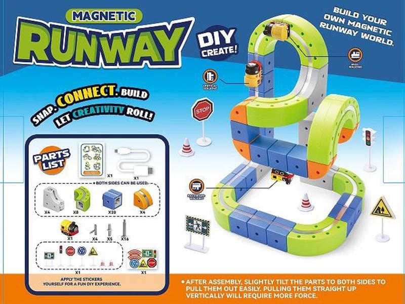 Magnetic Track Toy - Medium Configuration