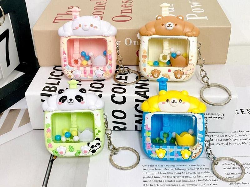 Catching Ball Machine Keychain