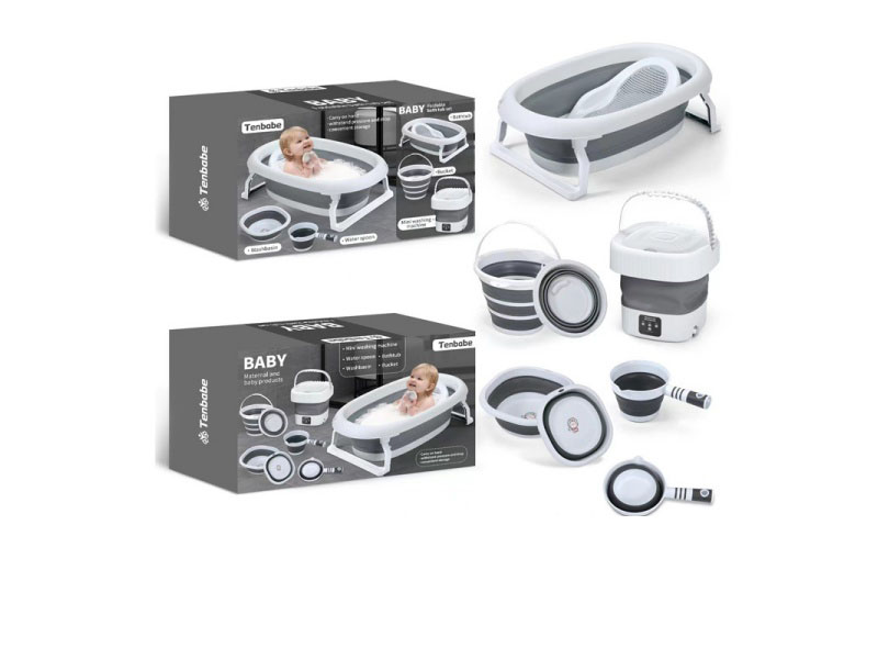 Folding Bathtub Six-Piece Set