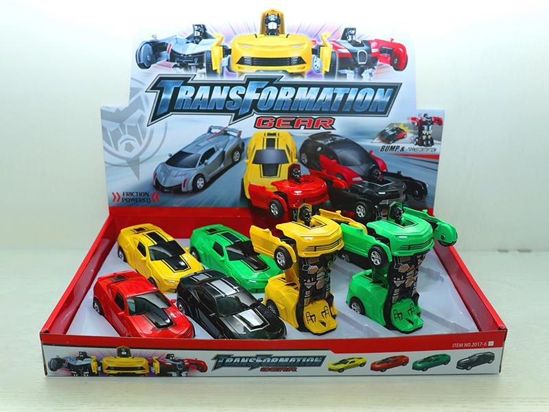 Friction Crash Transformation Bumblebee Car 8pcs