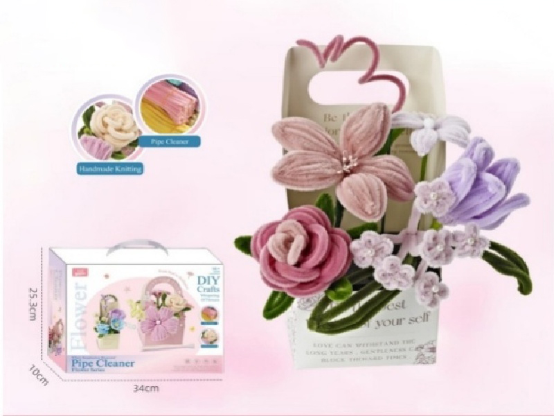 Pink Mist Diy Twisty Stick Gift Box Bouquet