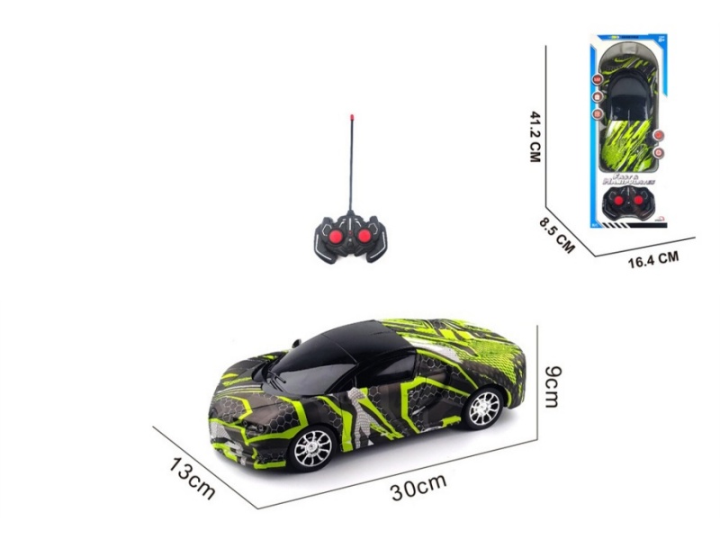 4-Channel  Remote Control Car Graffiti Bugatti