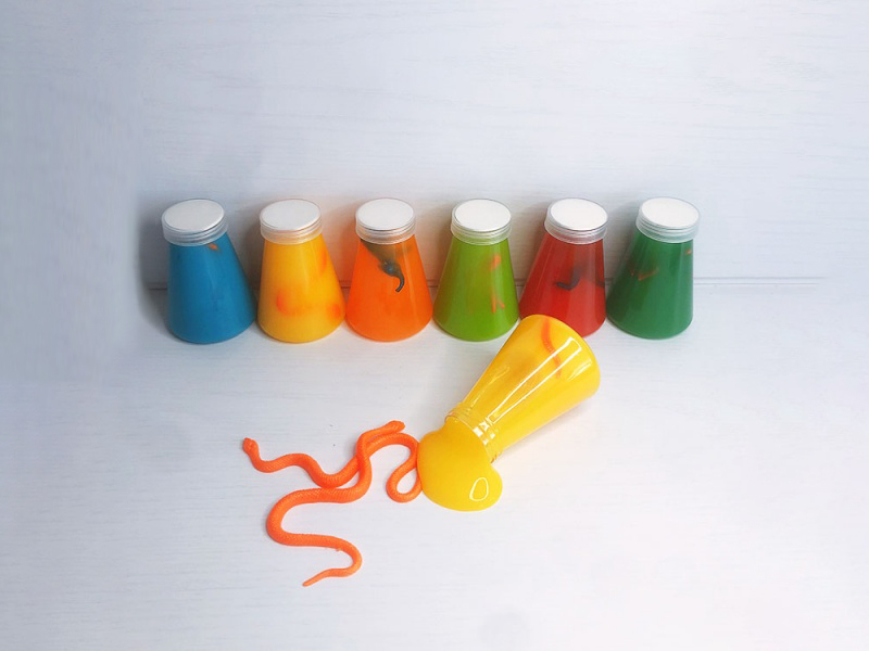 Conical Flask Tpr Soft Rubber Animal Snake Slime Sand Skin Mud