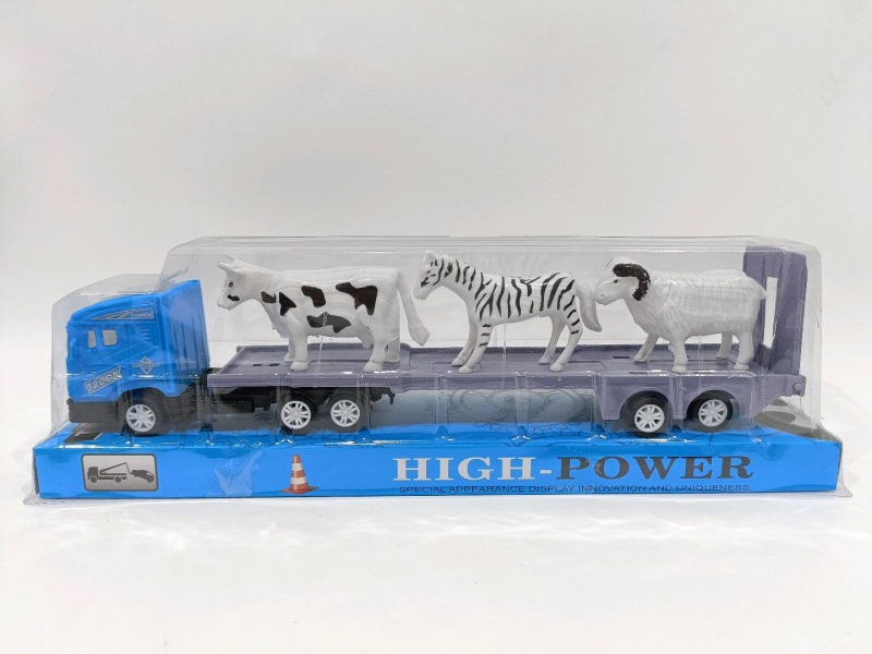 Inertial Vehicle Towing Cattle, Horses, And Sheep