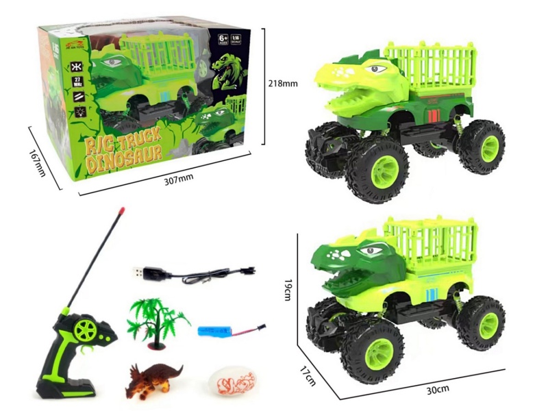 4-Channel  Remote-Controlled Dinosaur Car With Light