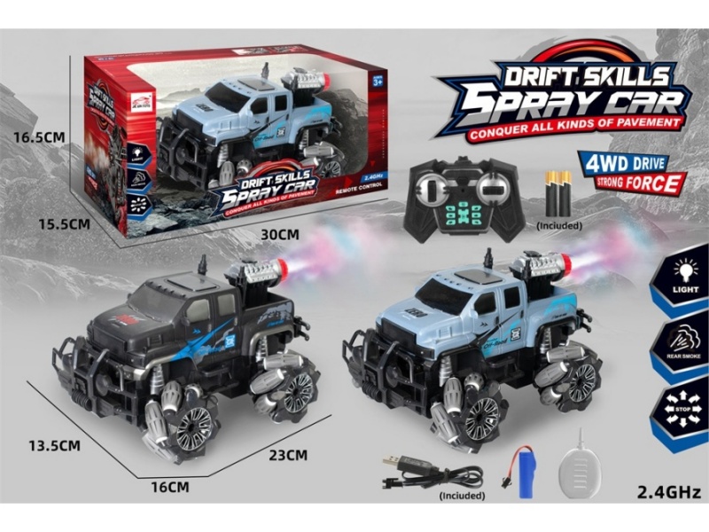 2.4G 6-Channel  Side Drive Remote Control Car With Light