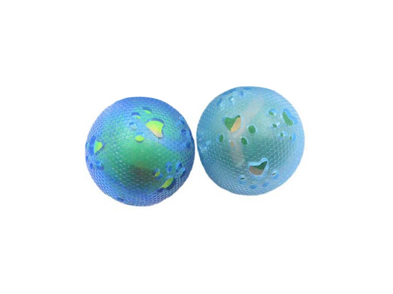 Hollow Solid Footprint Ball Pet Toy