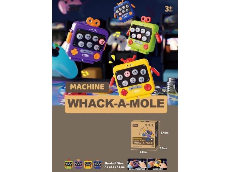 Vocal Whack-A-Mole - Robot Version (With Lights And Music)