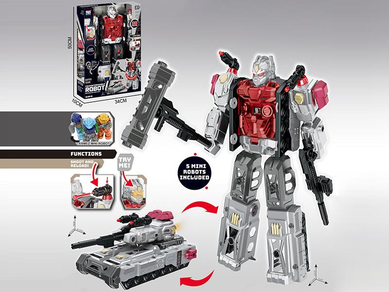 Transformable Tank Robot(With 5 Small Robot)