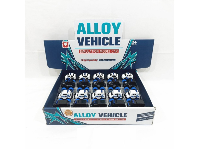 Huili Police Car Alloy Vehicle (20Pcs)