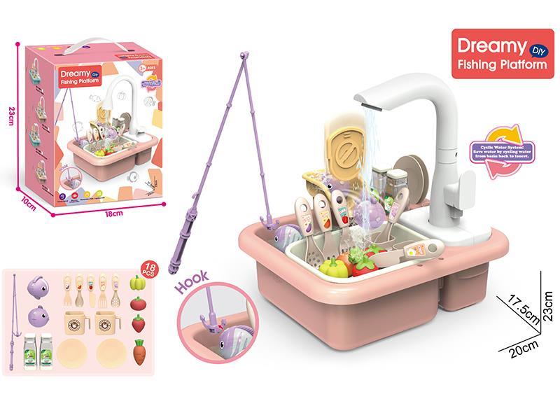 B/O Kitchen Sink(Pink)