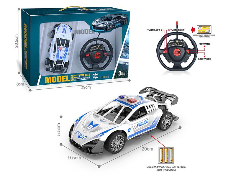 27MHz 1:18 4-Channel Remote Control Lamborghini Police Car(Not Including Batteries)