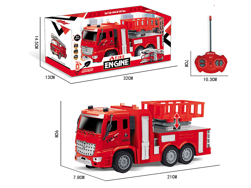 1:30 4CH Remote Control Fire Engine