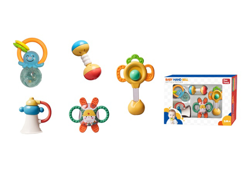 Baby Rattle Teether 6PCS