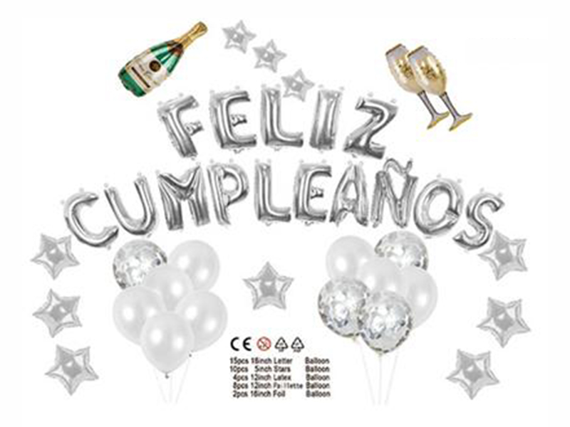 Spanish Birthday Latex Set