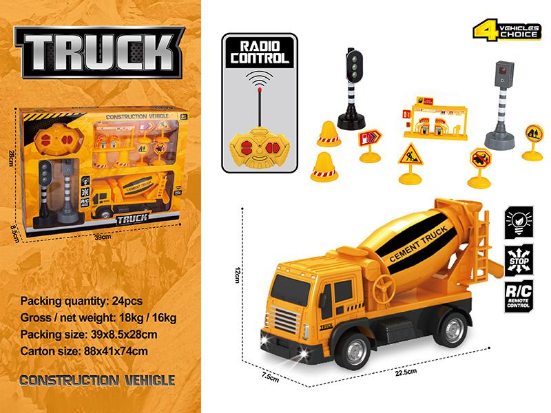 Remote Control Cement Tank Engineering Truck