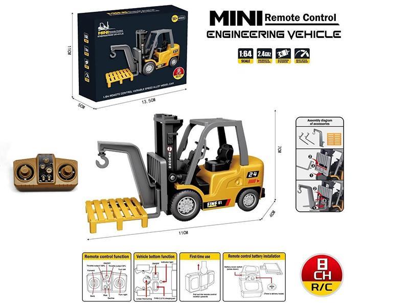 1:64 8CH R/C Mini Alloy Forklift