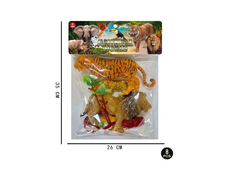 Forest Animal Set: 8 Pcs