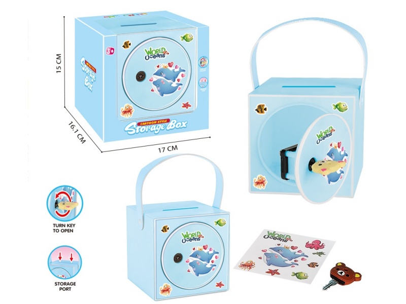 Dolphin-Themed Portable Piggy Bank