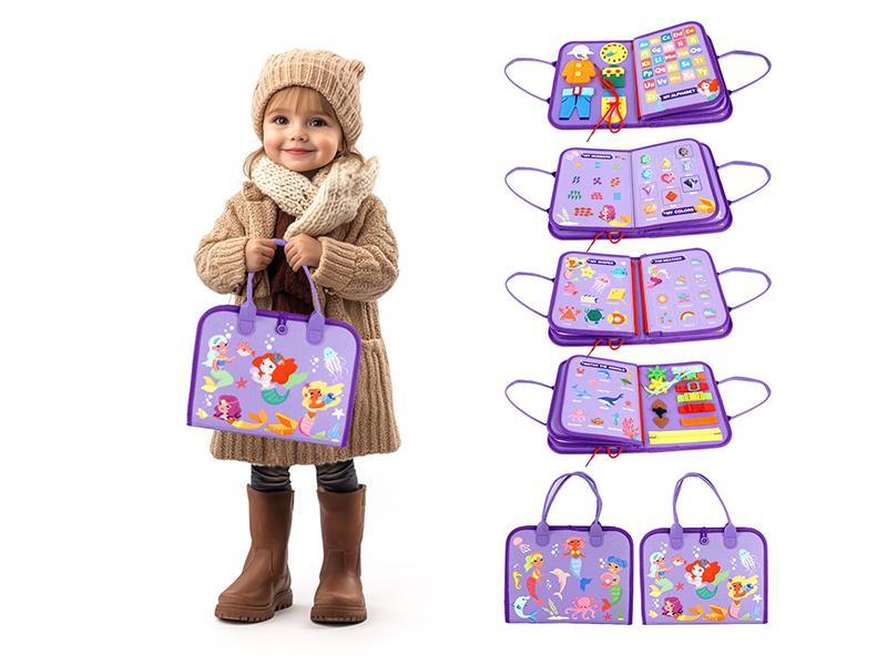 Puzzle Plush Cloth Book - Mermaid Paradise(4 Pages)