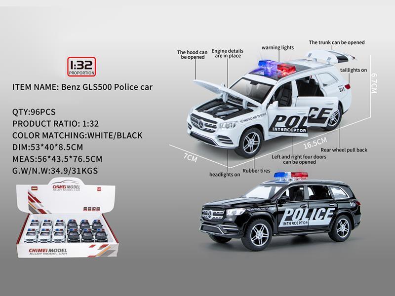 Pull Back Alloy Ben GLS580 Police Car