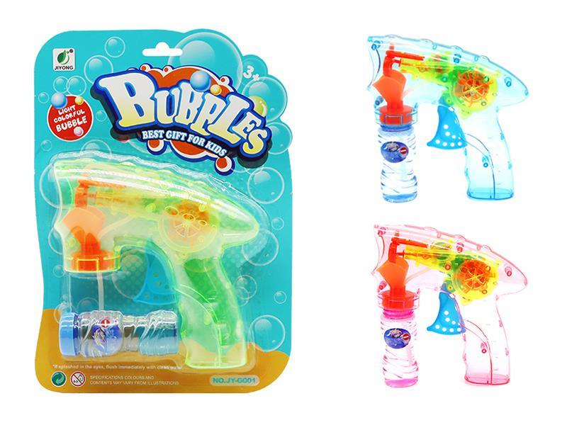 Friction Transparent Space Bubble Gun With Light