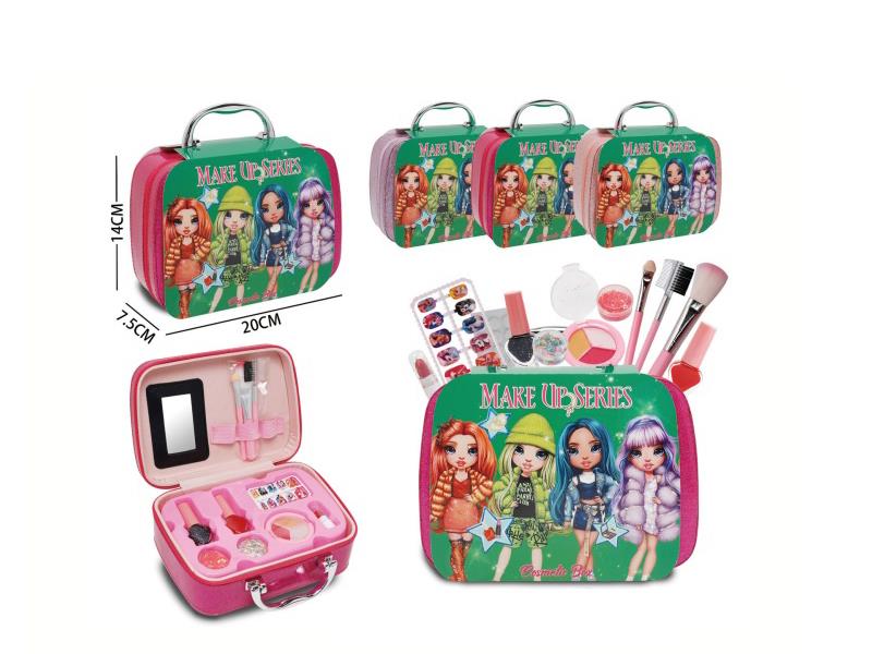 Rainbow Girl Hand-Held Makeup Bag In Three Mixed Colors
