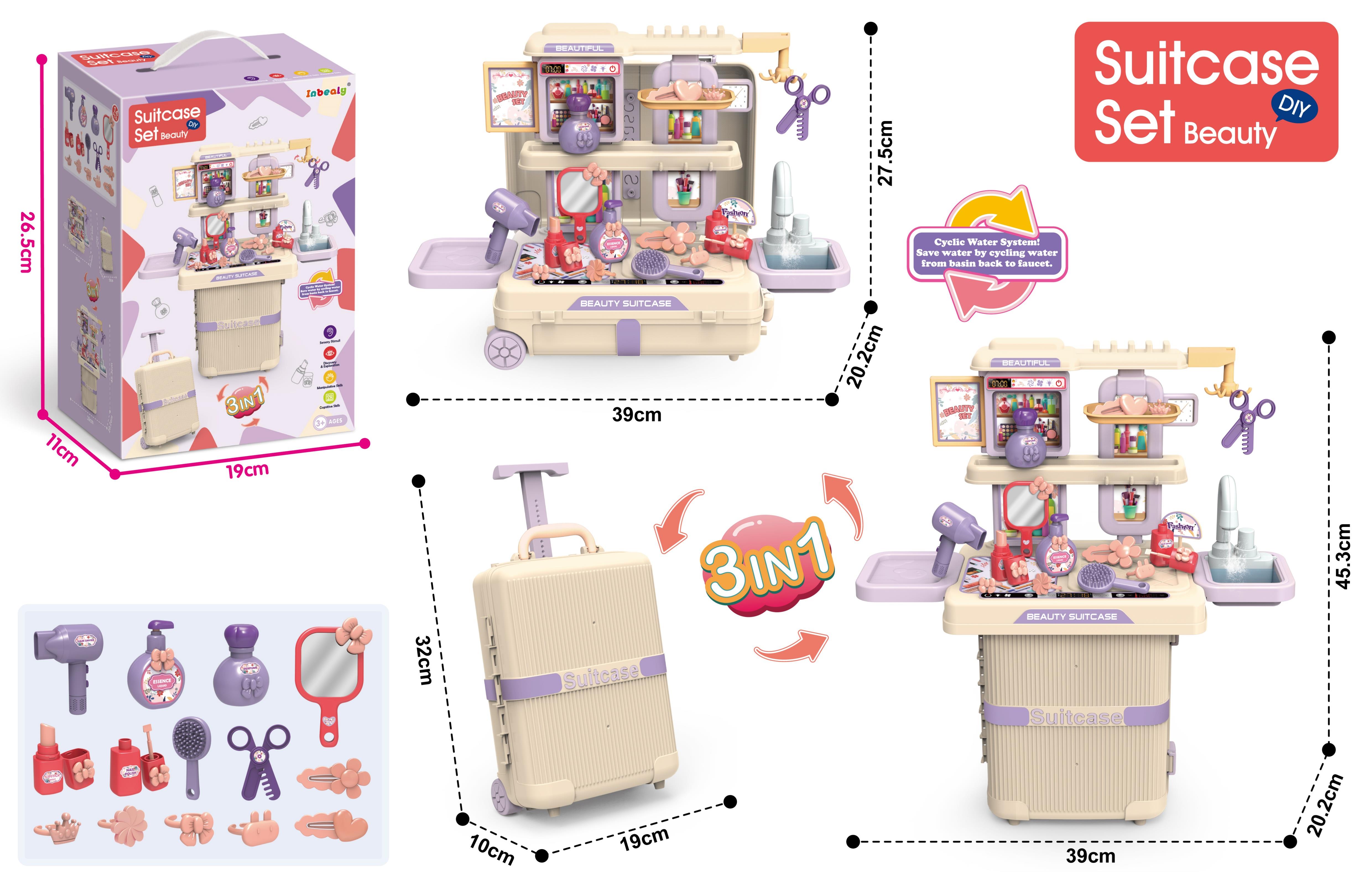 In-One Accessory Theme Trolley Case