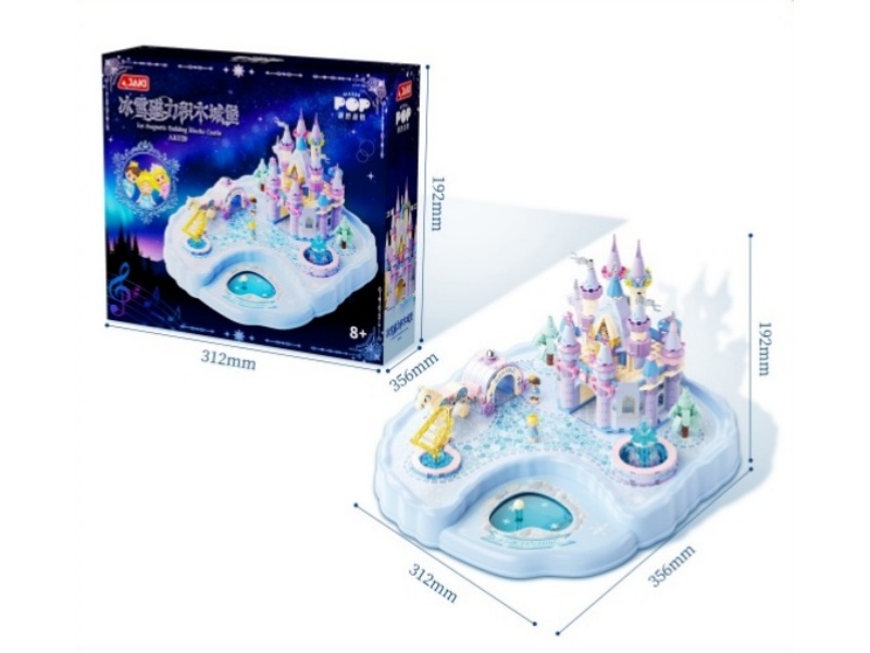 Building Blocks: Ice And Snow Magnetic Building Block Castle