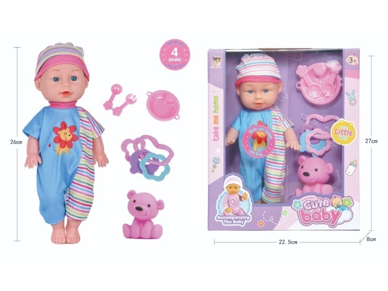 11-Inch Doll With Four Ic Sounds (Accessories: Tableware, Vinyl Bear, Bell)