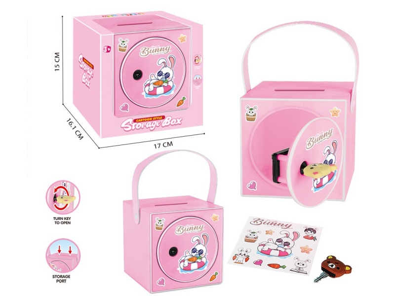 Rabbit-Themed Portable Piggy Bank