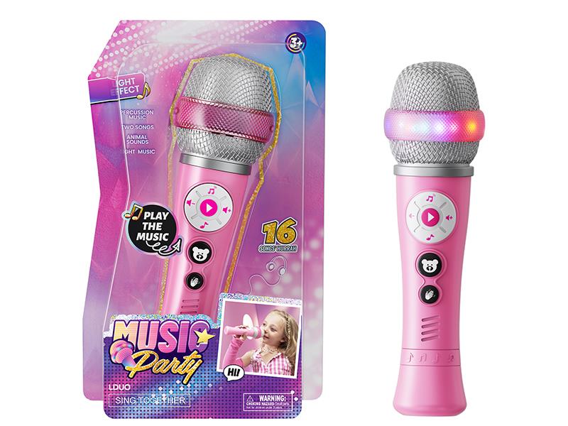 Microphone With Light And Music
