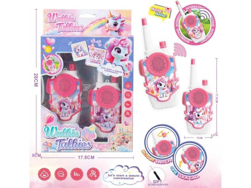 Unicorn Walkie-Talkie (500 Meters Long Range) Battery Model