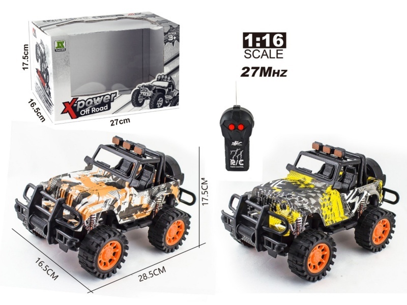 1:16 Two-Way Remote-Controlled Jeep Convertible Watermarked Racing Car (Electricity Not Included)