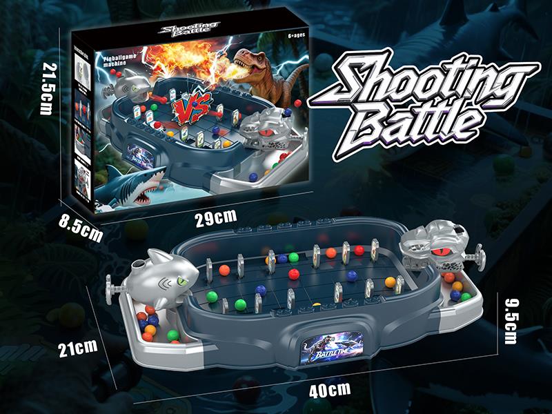 Dinosaur Shark Shooting Battle Pinball Game Machine