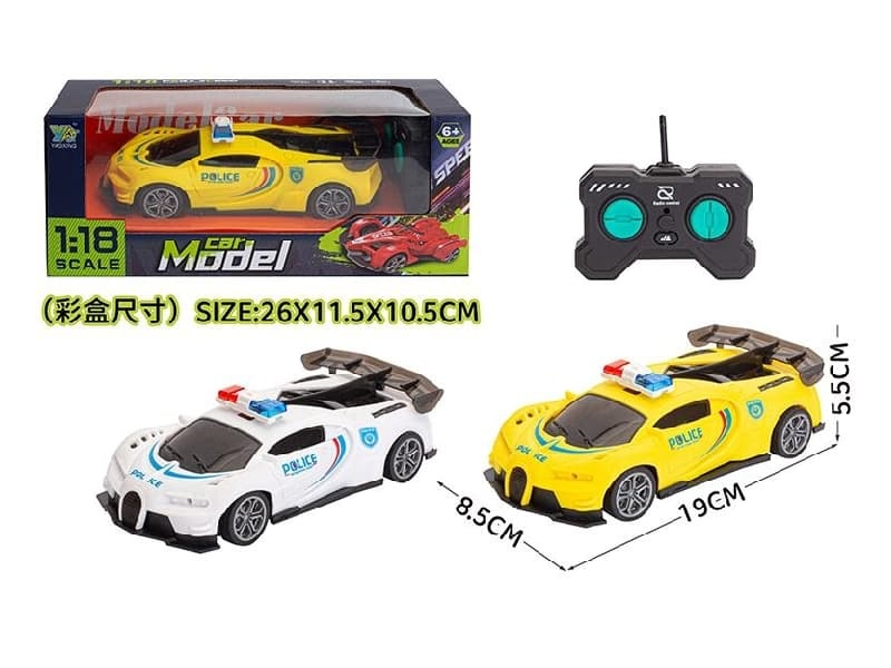 4-Channel Remote Control Police Car With 3D Light