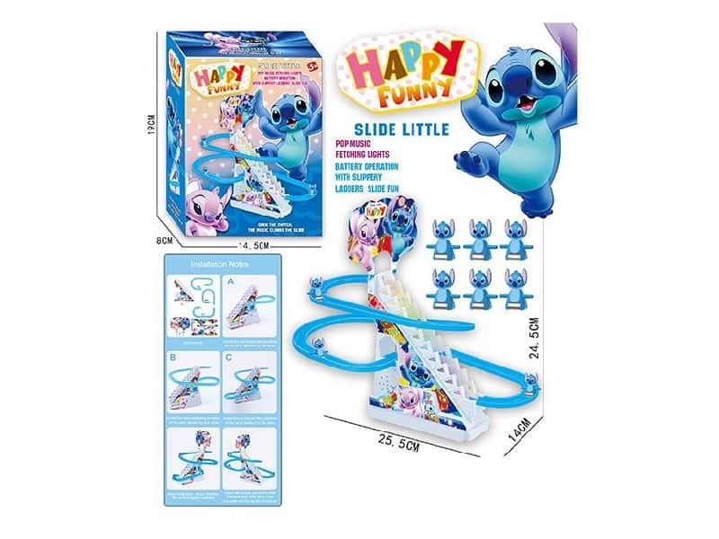 Stitch Climbing Stairs