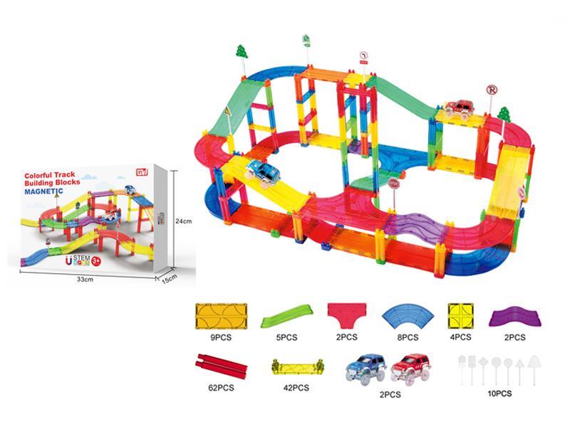 146PCS Color Tracks +2 Light-Emitting Cars