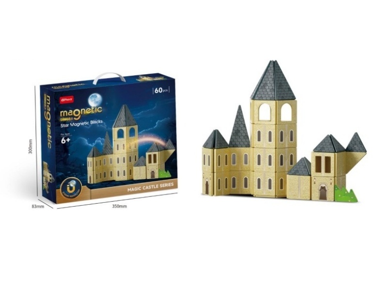 Castle Color Window Magnetic Building Blocks -60P