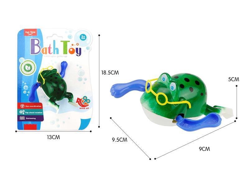 Swimming Frog In Bathroom