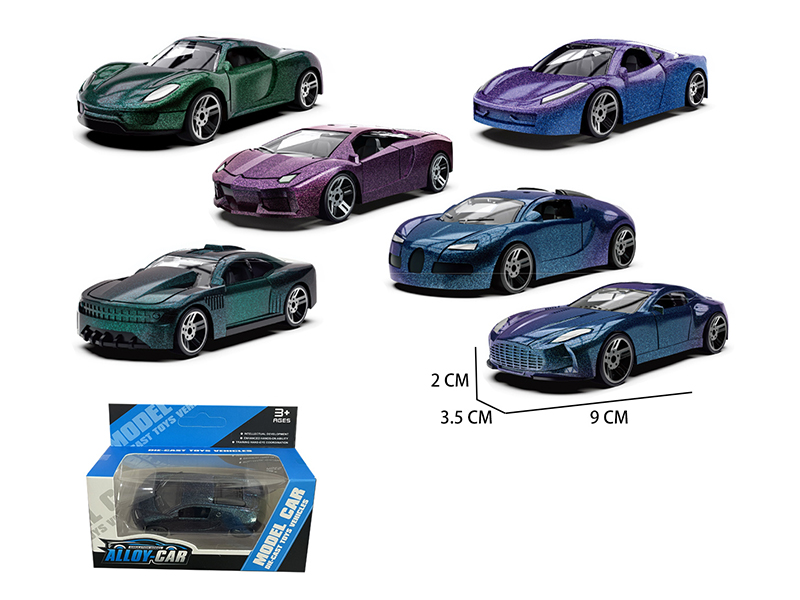 1:60 Pull Back Alloy Car